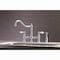 Kingston Brass KS3271PLBS Restoration 8" Bridge Kitchen Faucet W/ Sprayer, Chrome KS3271PLBS - alternate 6